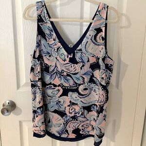 Lilly Pulitzer Florin Reversible Tank. Size L